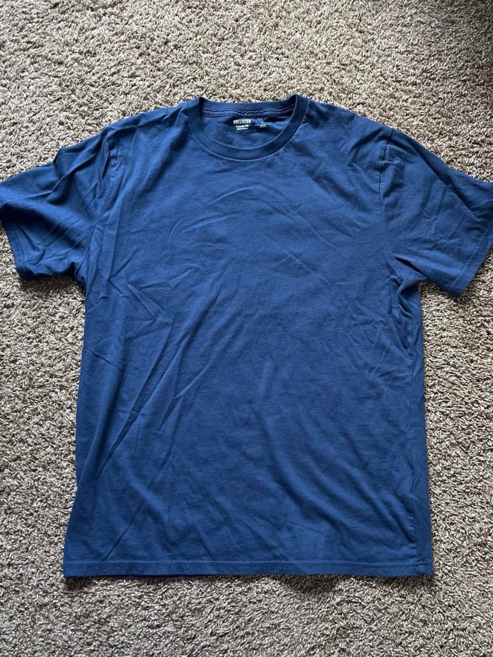 Classic Fit Navy Crew Neck T-Shirt
